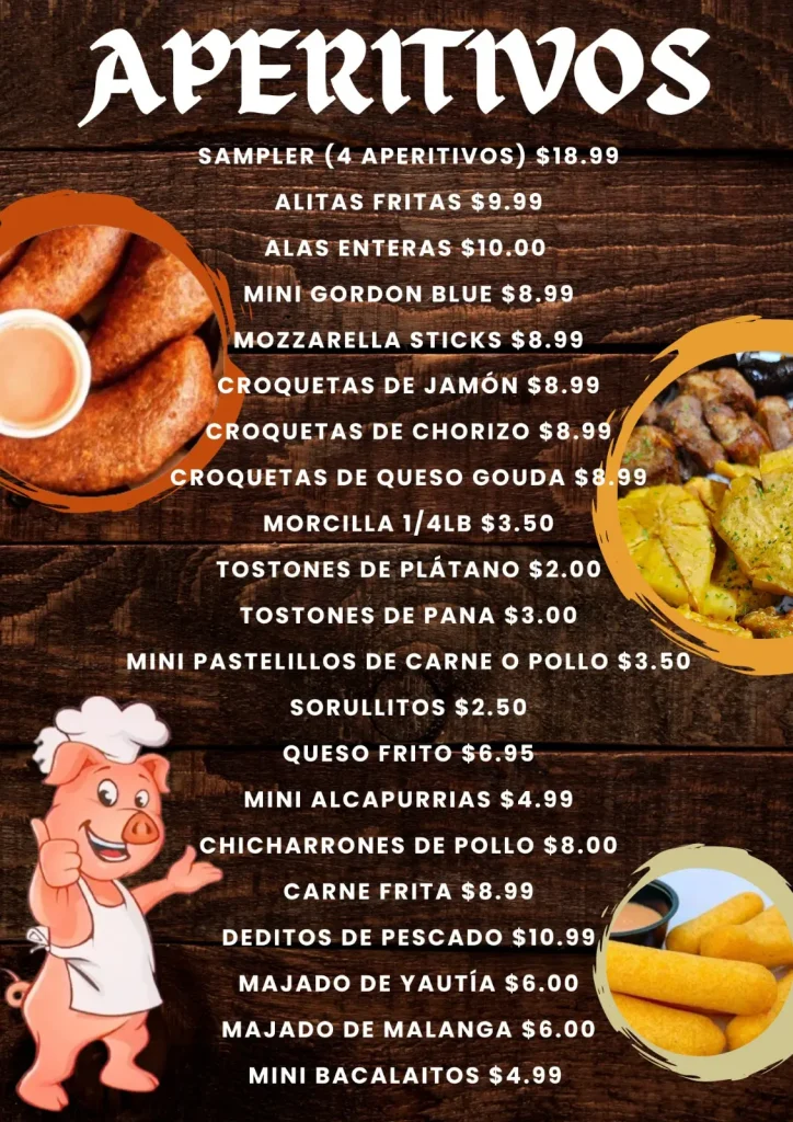 Menu Lechonera